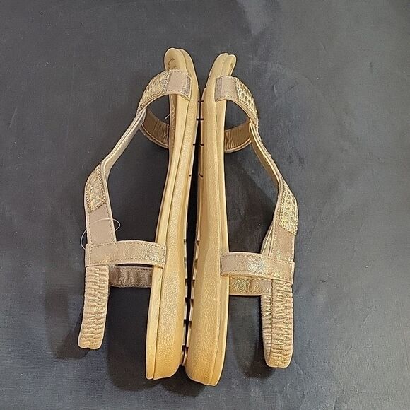 BRAND NEW ASHLEY BLUE  RHINESTONES EMBROIDERY ELASTIC BAND FISH MOUNT SANDAL - Picture 9 of 12